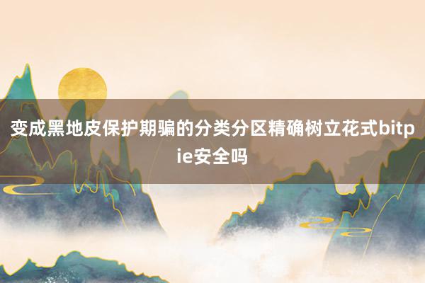 变成黑地皮保护期骗的分类分区精确树立花式bitpie安全吗