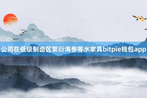 公司在低级制卤区繁衍海参等水家具bitpie钱包app