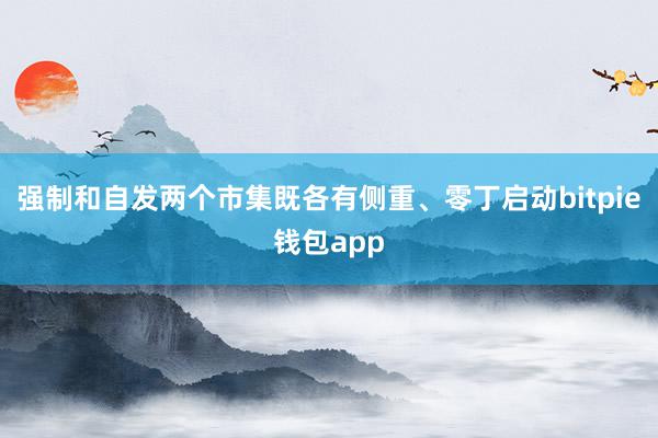 强制和自发两个市集既各有侧重、零丁启动bitpie钱包app