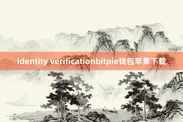 identity verificationbitpie钱包苹果下载