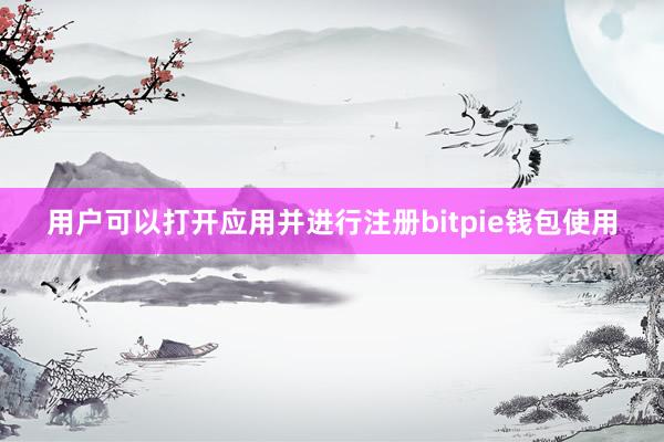 用户可以打开应用并进行注册bitpie钱包使用