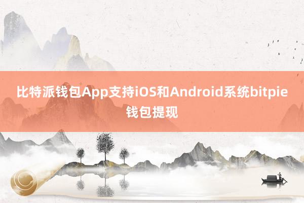 比特派钱包App支持iOS和Android系统bitpie钱包提现