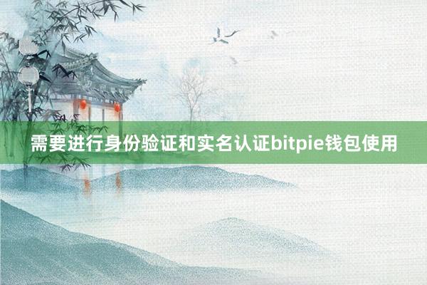 需要进行身份验证和实名认证bitpie钱包使用