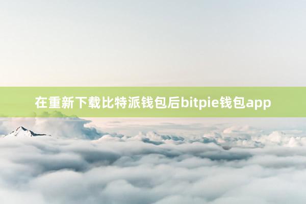 在重新下载比特派钱包后bitpie钱包app