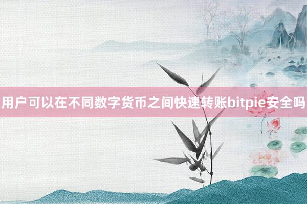 用户可以在不同数字货币之间快速转账bitpie安全吗