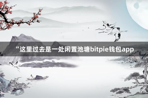 “这里过去是一处闲置池塘bitpie钱包app