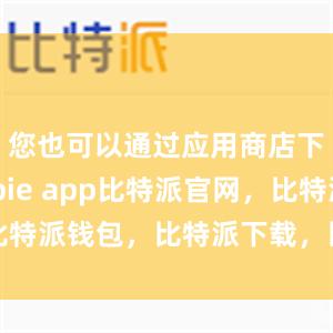 您也可以通过应用商店下载Bitpie app比特派官网，比特派钱包，比特派下载，比特派中国官网