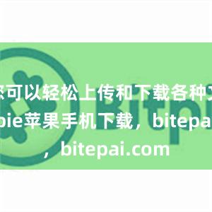 您可以轻松上传和下载各种文件bitpie苹果手机下载，bitepai.com