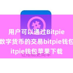 用户可以通过Bitpie钱包参与数字货币的交易bitpie钱包苹果下载