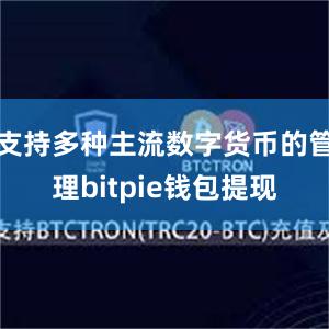 支持多种主流数字货币的管理bitpie钱包提现