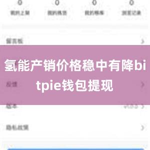 氢能产销价格稳中有降bitpie钱包提现