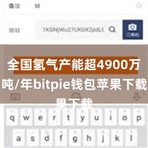 全国氢气产能超4900万吨/年bitpie钱包苹果下载