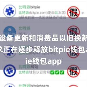 设备更新和消费品以旧换新需求正在逐步释放bitpie钱包app