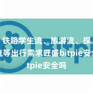 铁路学生流、旅游流、探亲流等出行需求旺盛bitpie安全吗