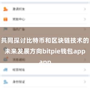 共同探讨比特币和区块链技术的未来发展方向bitpie钱包app