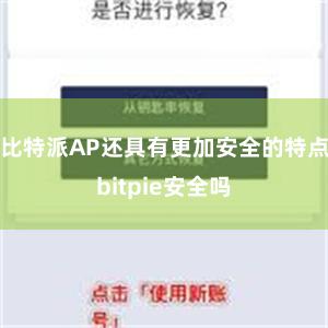 比特派AP还具有更加安全的特点bitpie安全吗